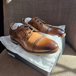 Stacy Adams Tan Leather Oxfords